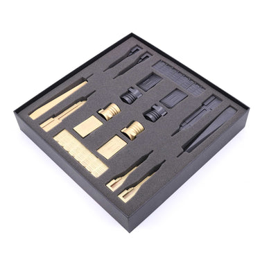 Skyline Chess Set Luxury Bronze New York Edition with Marble Hatch Board