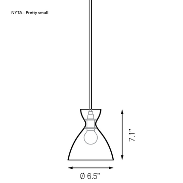 Pretty Small Pendant Light of Nyta