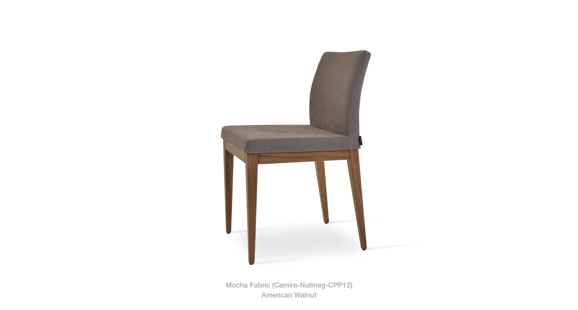 Soho Concept Aria Wood Base and Fabric Seat Dining Chair 8