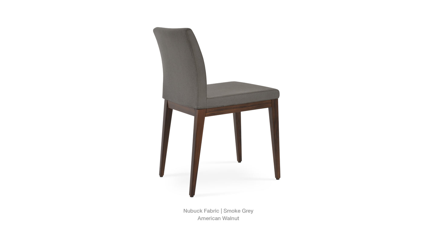 Soho Concept Aria Wood Base and Fabric Seat Dining Chair 12