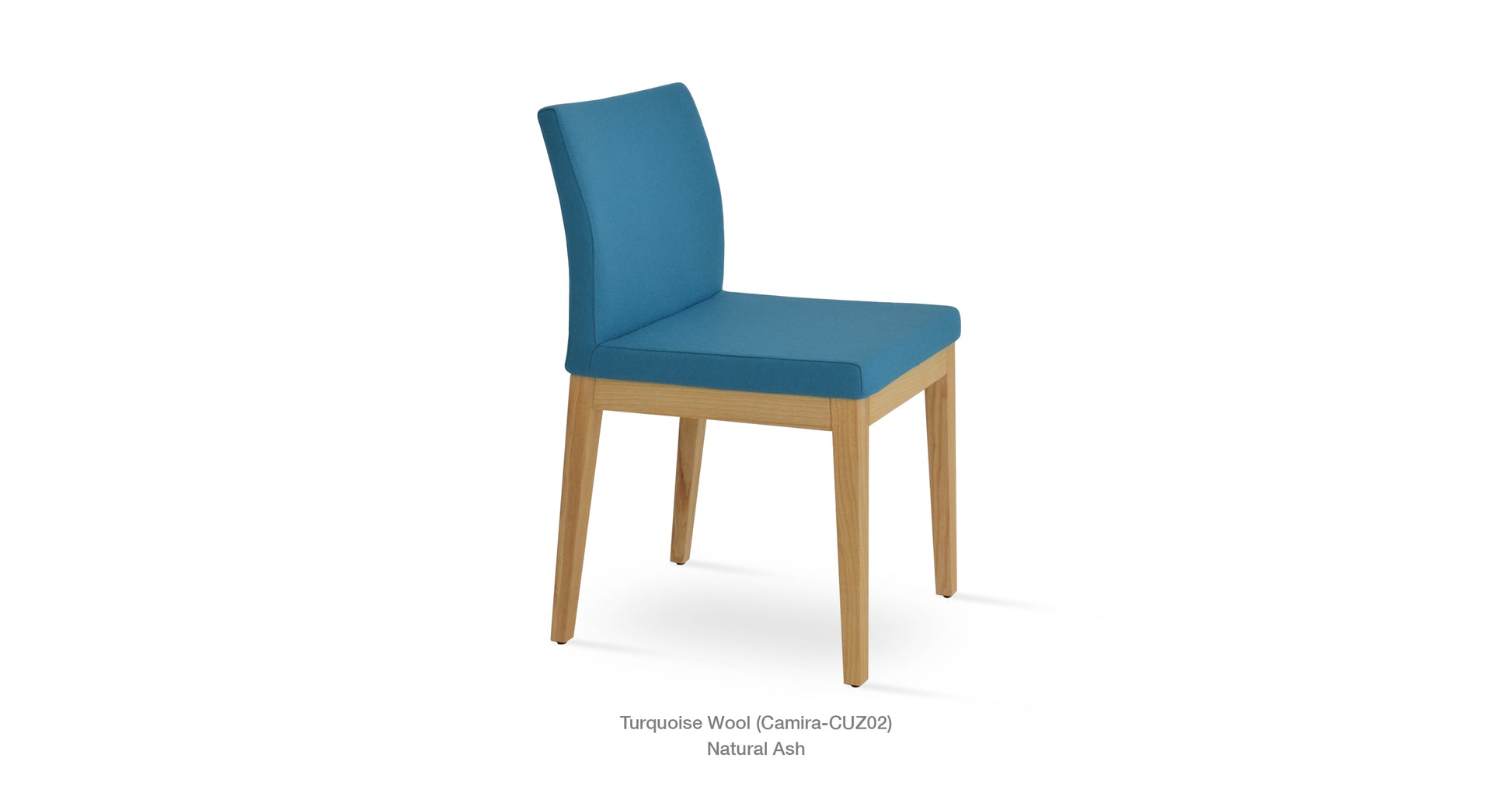Soho Concept Aria Wood Base and Fabric Seat Dining Chair 13