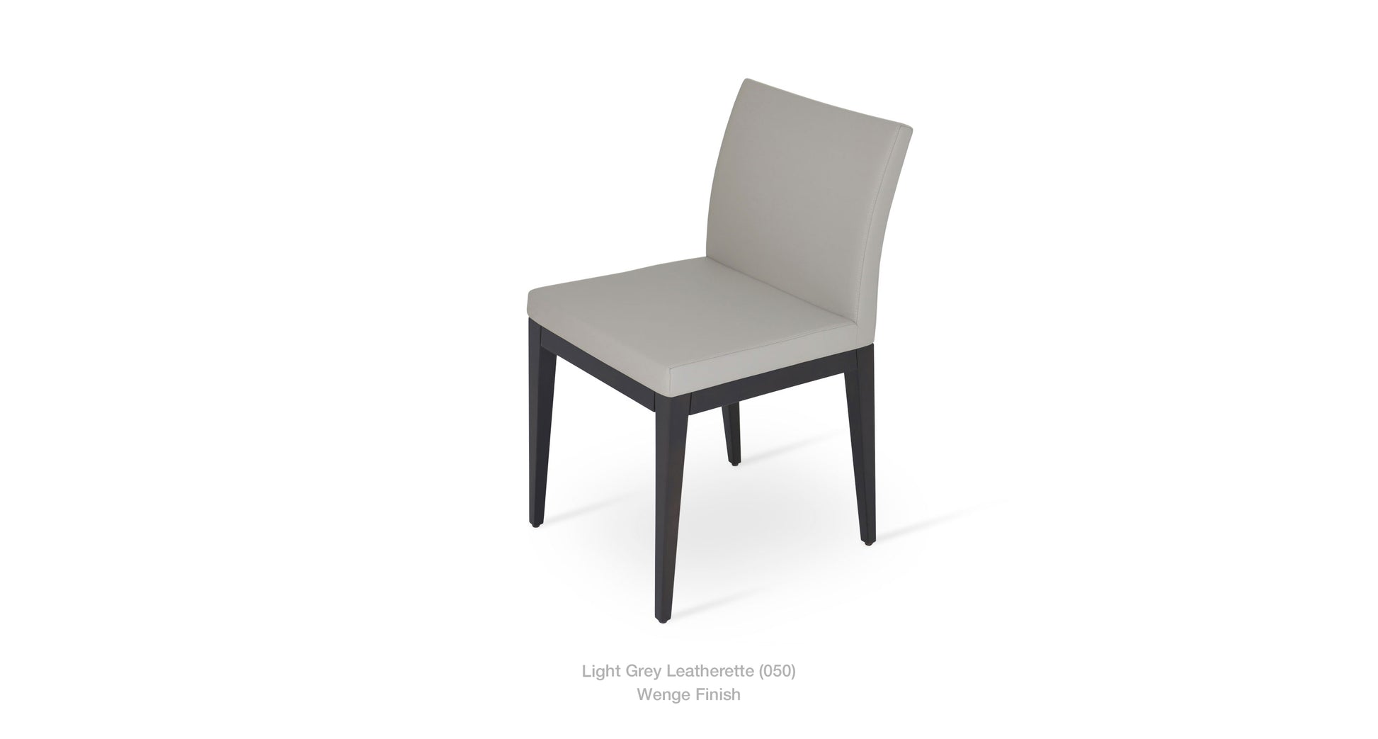 Soho Concept Aria Wood Base and Leather Seat Dining Chair 4