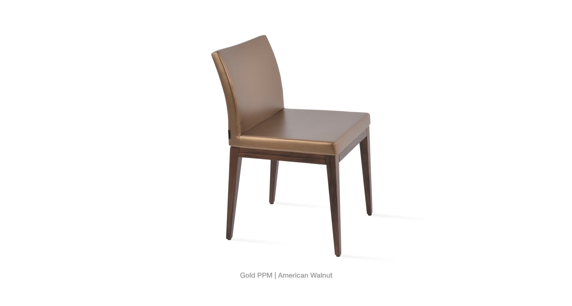 Soho Concept Aria Wood Base and Leather Seat Dining Chair 11