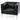 Laguna lounge armchair black PPM leatherette and polished steel base contemporary seating design