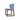 Contemporary upholstered dining chair featuring blue Furni-Soft leatherette and a walnut-finished beech sled base. Ideal for dining spaces, offices, lounges, and hospitality interiors.