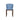 Modern upholstered chair with blue Furni-Soft leatherette seat and durable walnut beech base. A versatile choice for dining areas, meeting rooms, restaurants, and lounges.