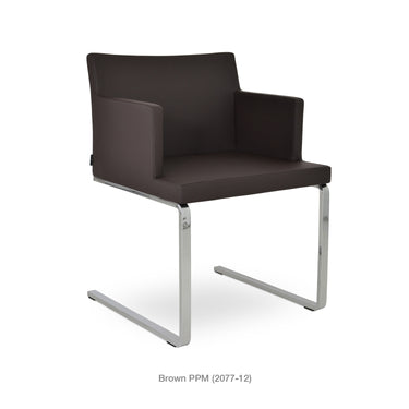 Soho Flat Armchair Leather by SohoConcept - New