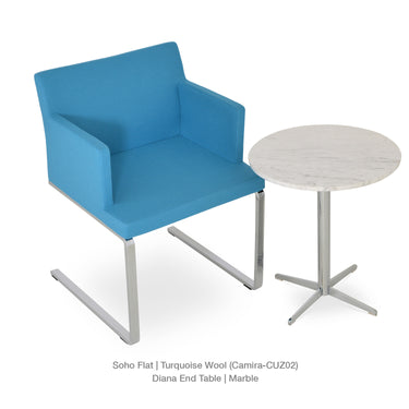 Soho Flat Armchair Fabric by SohoConcept - New