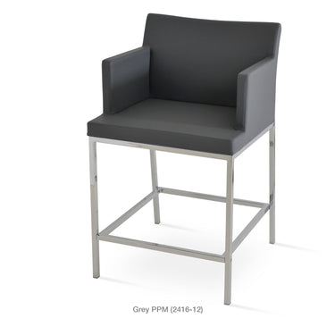 Soho Metal Stools Leather by SohoConcept - New