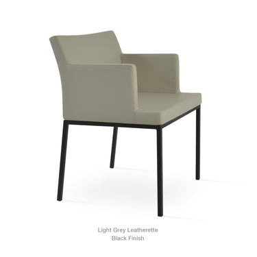 Soho Metal Armchair Leather by SohoConcept - New