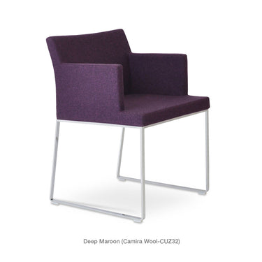 Soho Sled Armchair Fabric by SohoConcept - New
