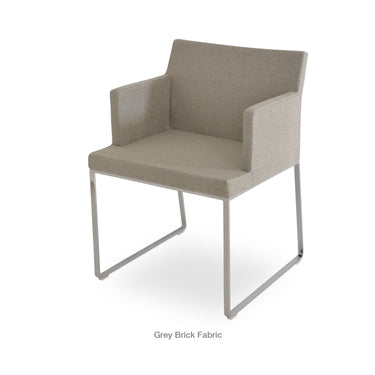 Soho Sled Armchair Fabric by SohoConcept - New