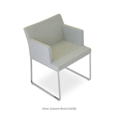 Soho Sled Armchair Fabric by SohoConcept - New
