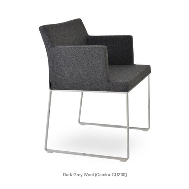 Soho Sled Armchair Fabric by SohoConcept - New