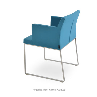 Soho Sled Armchair Fabric by SohoConcept - New