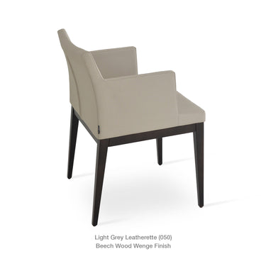 Soho Wood Armchair Leather by SohoConcept - New