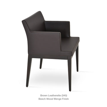 Soho Wood Armchair Leather by SohoConcept - New