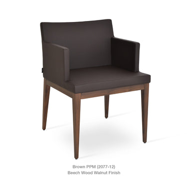Soho Wood Armchair Leather by SohoConcept - New