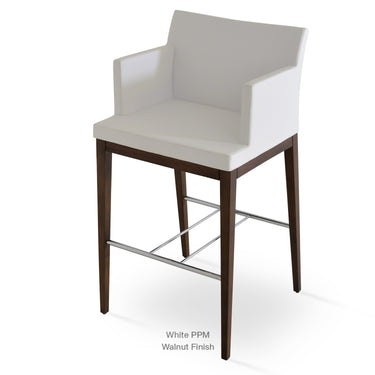 Soho Wood Stools Leather by SohoConcept - New