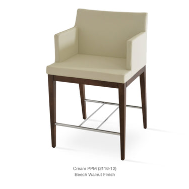 Soho Wood Stools Leather by SohoConcept - New