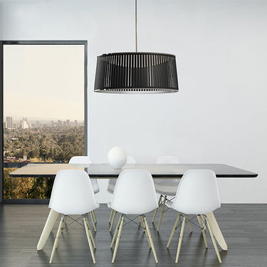 Solis Drum LED Pendant Light – Modern Fabric Pendant by Pablo Designs - image 3