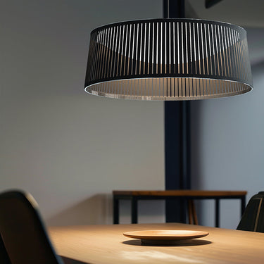 Solis Drum LED Pendant Light – Modern Fabric Pendant by Pablo Designs