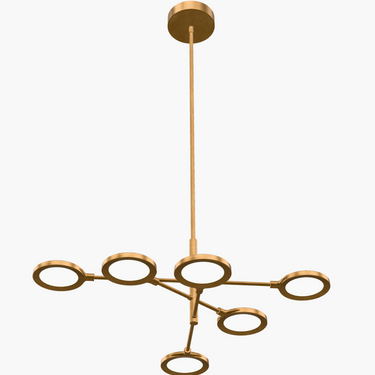 Visual Comfort Spectica chandelier model 700SPCT with six LED heads