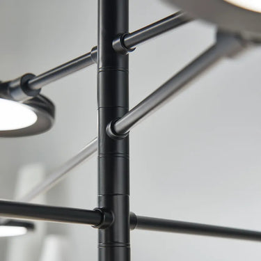 Luxury 8-Light Linear Chandelier with Warm LED – Ideal for Dining or Office Spaces