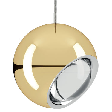 Gold Lodes Spider LED pendant light designed by Andrea Tosetto for contemporary interiors