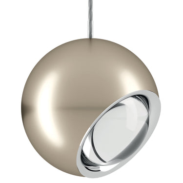 Lodes Spider Directional LED Pendant Light in Matte Champagne with adjustable spotlight and integrated warm white LED
