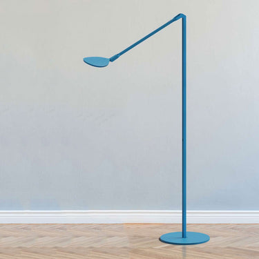 Flexible LED floor lamp with wide diffused light for reading areas
