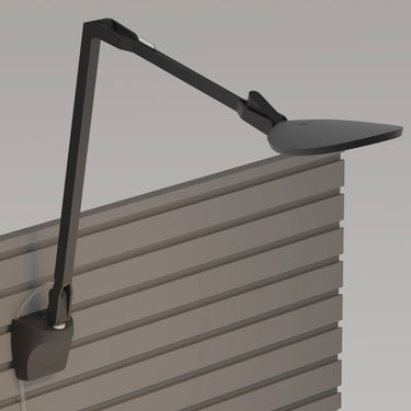 Ergonomic LED desk lamp with dimmer control and droplet-shaped lamp head