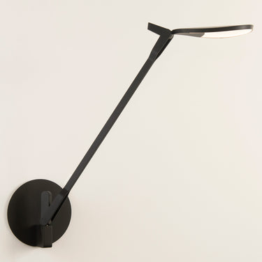 Splitty Wall Light by Koncept in matte black with adjustable LED arm design
