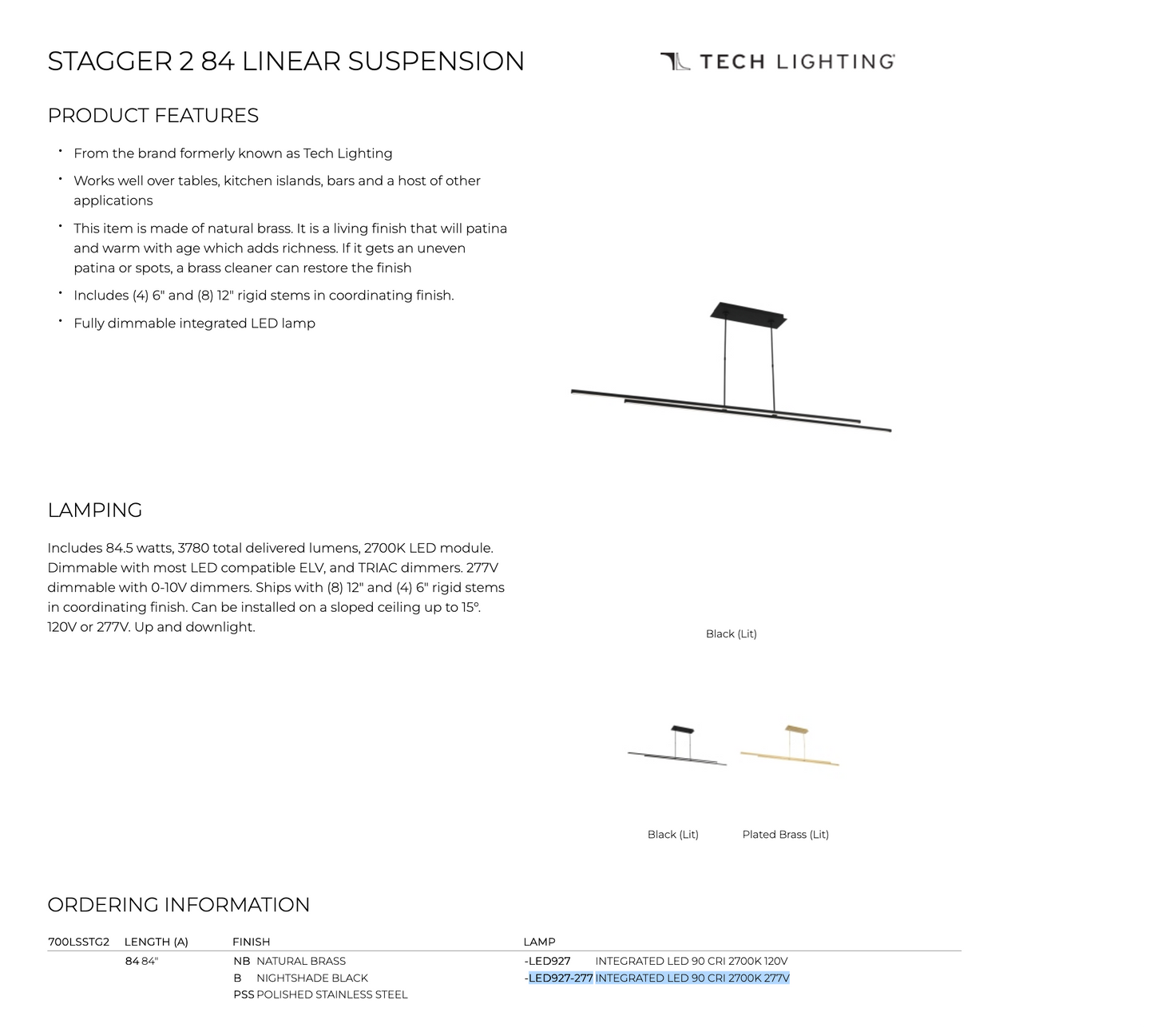 Commercial Interior Lighting Solution - Long Linear Pendant LightHigh-End Designer Linear Light Fixture - Stagger 2
