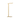Contemporary brass floor lamp with integrated LED and touch dimming