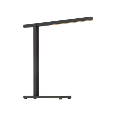Visual Comfort Stagger table lamp in Nightshade Black with slim metal design