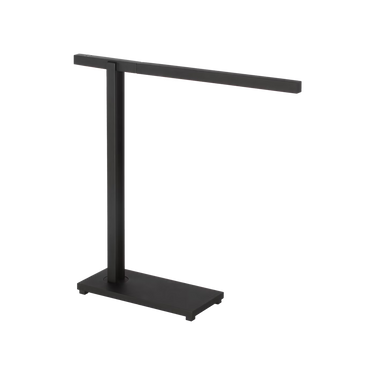 Modern black table lamp with integrated LED and warm 2700K light