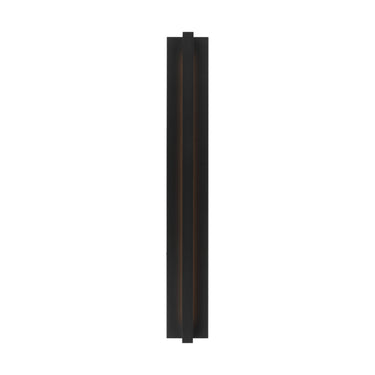 Modern brass wall sconce with backplate and indirect LED lighting for hotels and offices