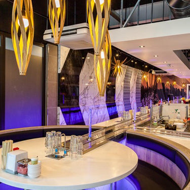 Elegant Lighting Solution for Tall Ceilings