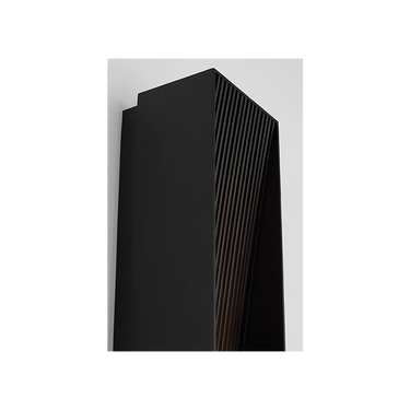 modern LED wall light black finish Strum 28 exterior lighting
