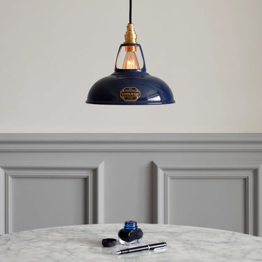 Coolicon Original 1933 Design Vitreous Enamel Pendant – Royal Blue in a room, look 4