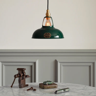 Coolicon Original 1933 Design Vitreous Enamel Pendant – Original Green in a room, look 6