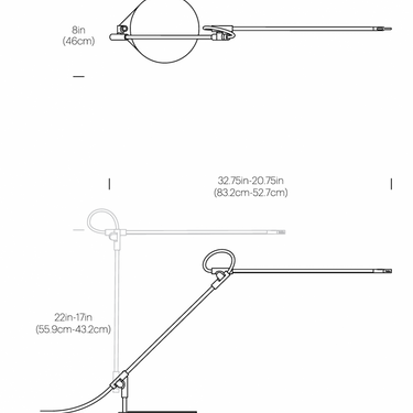 Superlight LED Task Desk Lamp with 3-Axis Adjustable Arm by Pablo Designs - image 3