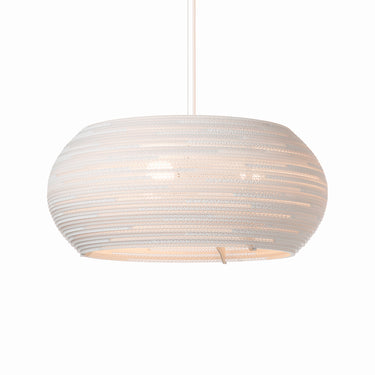 Ohio Sustainable Pendant Light in Recycled Cardboard | Modern Eco Lighting Fixture