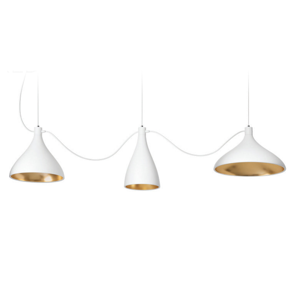 Swell XL String 3 Mixed Pendant Light by Pablo Designs