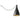 Swell String Single Narrow Pendant Light by Pablo Designs