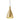 Swell Single Narrow Pendant by Pablo – Brass / Brass