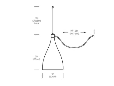 Swell String XL Narrow LED Pendant Light for Indoor & Outdoor Use by Pablo Designs - image 5