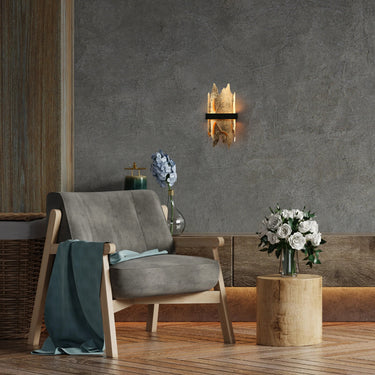 Synthienniser Black LED Wall Sconce - Accent Lighting for Living Room 