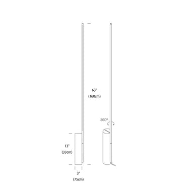 T.O. Marble LED Floor Lamp with Rotating Arm by Pablo Designs - image 2